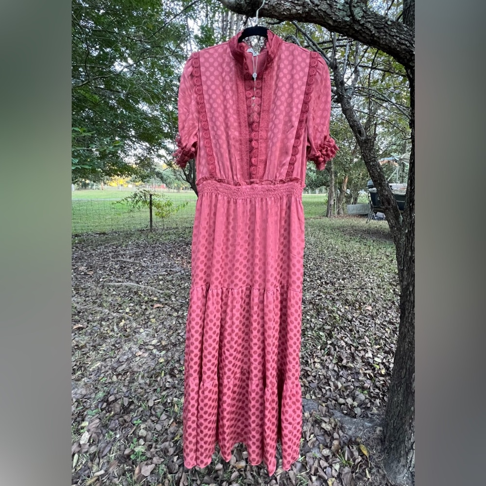 XL Marsala dress by Max Studio. Beautiful lace details, never been worn.